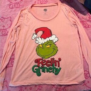 Pink Grinch Long Sleeve Shirt